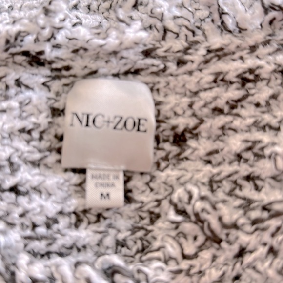 Nic + Zoe Women’s Mixed Fringed Sweater Size Medium - Picture 5 of 5